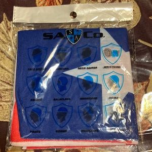 Texas themed SA and CO face shield. New in plastic. never Used.